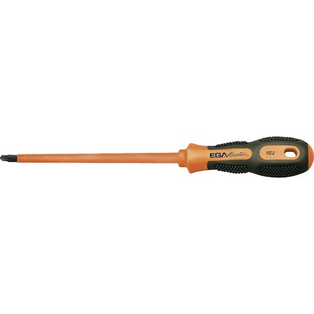 Ega Master SCREWDRIVER FOR TERMINAL SCREW (SLOTTED/POZIDRIV ) PZ-2 X 125 MM MASTERTORK 1000 V 79166